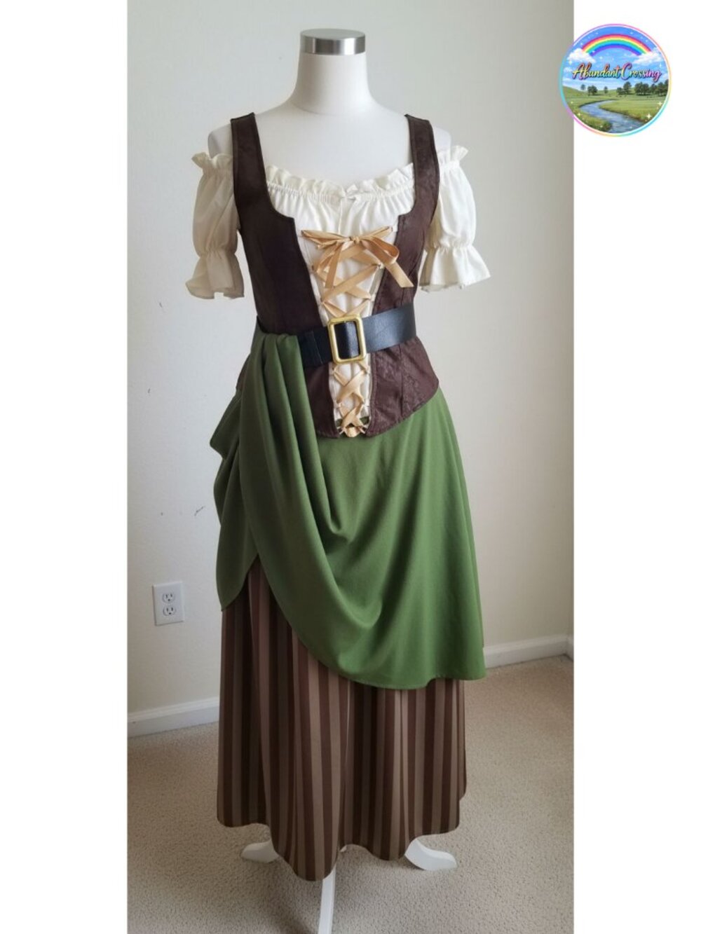 Tavern Maiden Renaissance Costume Set with Belt